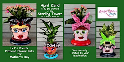 Primaire afbeelding van Let’s Create Pothead Flower Pots for Mom or a Home for Your Favorite Plant.