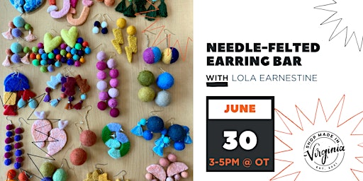 Needle-Felted Earring Bar w/Lola Earnestine  primärbild