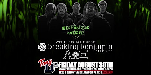 Heartbreak Ave Emo Pop Punk Band with special guest Breaking Benjamin Trib
