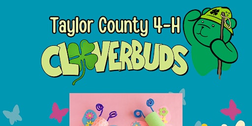 5pm - Cloverbuds - Butterfly Windsocks - Taylor County 4-H primary image