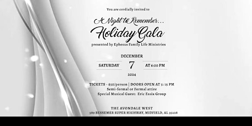 Image principale de A Night to Remember Holiday Gala