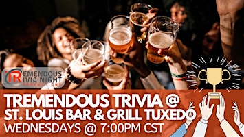 Primaire afbeelding van Winnipeg St. Louis Bar & Grill Tuxedo Wednesday Night Trivia