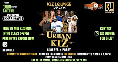 Imagem principal do evento KIZOMBA AND URBAN KIZ CLASSES