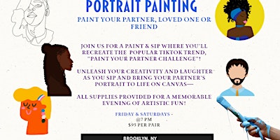 Imagem principal do evento Portrait Painting & Sip