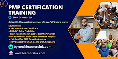 PMP Exam Prep Training Course in New Orleans, LA primary image