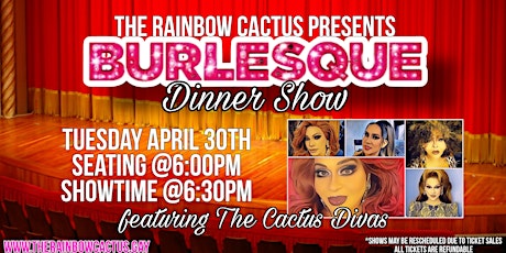 Rainbow Cactus Drag Burlesque Dinner Show