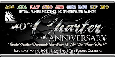 Imagem principal do evento NPHCMB 40+1 Charter Anniversary Celebration Brunch