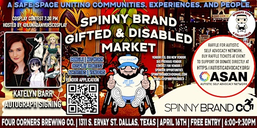 Primaire afbeelding van SPINNY BRAND GIFTED AND DISABLED MARKET APRIL