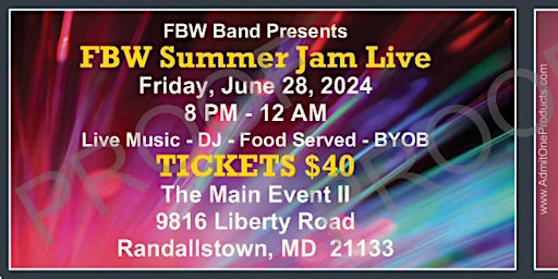 Imagem principal do evento FBW Summer Jam Live