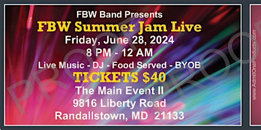 Imagen principal de FBW Summer Jam Live