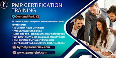 Primaire afbeelding van PMP Exam Prep Training Course in Overland Park, KS