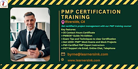 PMP Exam Prep Training Course in Riverside, CA