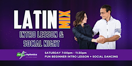 Saturday Night Latin Mix Social Night with Intro Lesson @ 7pm primary image