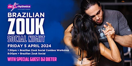 Imagen principal de Friday Night Brazilian Zouk  Social with Social Combos Workshop