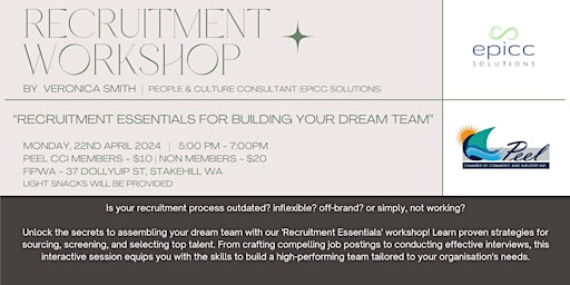 Imagem principal do evento Recruitment Essentials for Building Your Dream Team