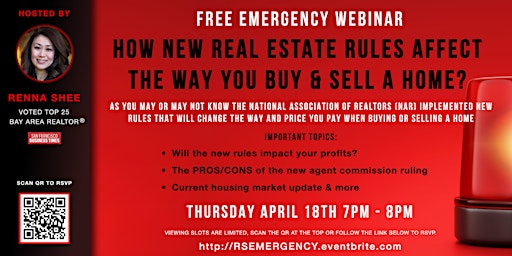 Primaire afbeelding van How new Real Estate Rules affect you! [Emergency Webinar]