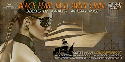 Imagen principal de Norfolk Halloween | Black Pearl Yacht Party Cruise