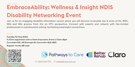 EmbraceAbility: Wellness & Insight NDIS Disability Networking Event