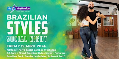 Immagine principale di Friday Night Mixed Brazilian Styles Social Night // with Forró Workshop 