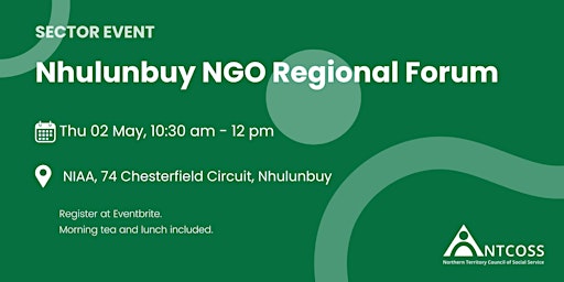 Nhulunbuy NGO Regional Forum primary image