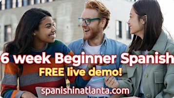 Imagen principal de Beginner Spanish Classes for Adults FREE Demo