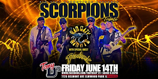 Imagem principal de Scorpions Tribute w/ Big City Nights with special guest Pandemic at Tony D's
