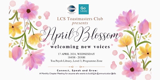 Image principale de LCS Toastmasters Club – April Blossom