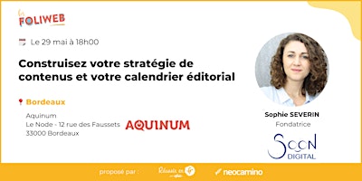 Primaire afbeelding van Construisez votre stratégie de contenus et votre calendrier éditorial