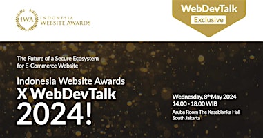 Imagem principal do evento Indonesia Website Awards x WebDevTalk 2024