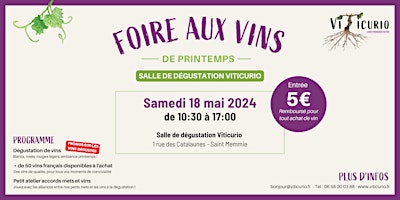 Foire aux vins de Printemps 2024 - Viticurio