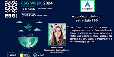 ESG WEEK 2024 | Ascendi - A conduzir o futuro: estratégia ESG