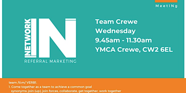 NetworkIN Team Crewe Brunch Fortnightly Meeting