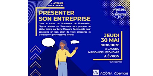 Immagine principale di Atelier Pitch Training - Présenter son entreprise en 90 s 