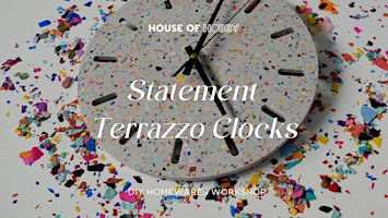 Primaire afbeelding van Statement Terrazzo Clocks - DIY Homewares workshop