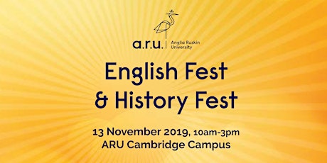 Anglia Ruskin University: English Fest and History Fest primary image