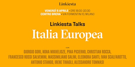 Imagen principal de Linkiesta Talks | Italia Europea