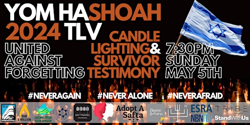 Tel Aviv Yom HaShoah Community Ceremony & in-English Survivor Testimony primary image