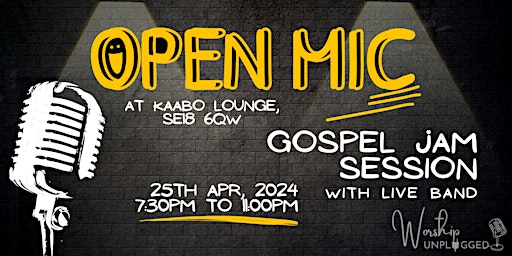 Primaire afbeelding van Worship Unplugged: Open Mic Night to Showcase God's Gifts