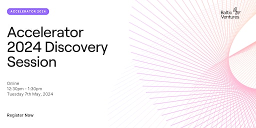 Hauptbild für Accelerator 2024 Discovery Session - ONLINE