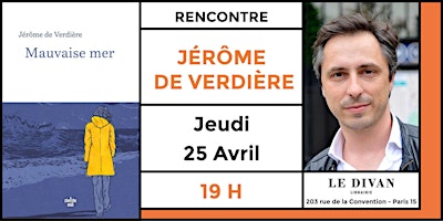 Imagem principal do evento Littérature : Jérôme de Verdière
