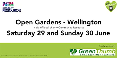 Imagem principal do evento Open Gardens - Wellington in aid of Shropshire Charity, Community Resource