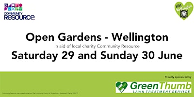 Hauptbild für Open Gardens - Wellington in aid of Shropshire Charity, Community Resource