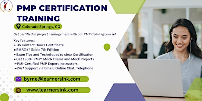 Immagine principale di PMP Examination Certification Training Course in Colorado Springs, CO 