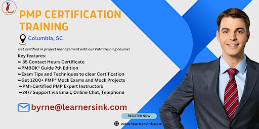 PMP Examination Certification Training Course in Columbia, SC primary image
