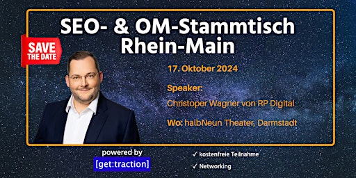 Imagem principal do evento SEO & OM-Stammtisch im Oktober 2024