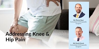 Addressing Knee & Hip Pain primary image