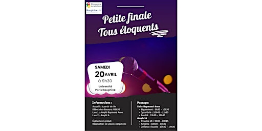 Primaire afbeelding van Petite Finale Tous Eloquents !