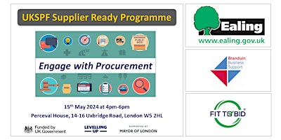 Primaire afbeelding van Ealing | Engage with Procurement  and Win More Contracts - launch event