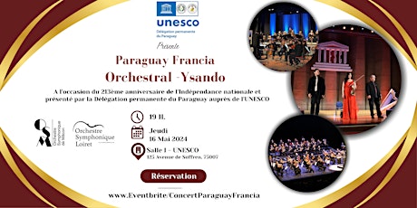Imagem principal do evento Concert Paraguay Francia Orchestral  - Ysando