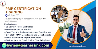 PMP Examination Certification Training Course in El Paso, TX primary image